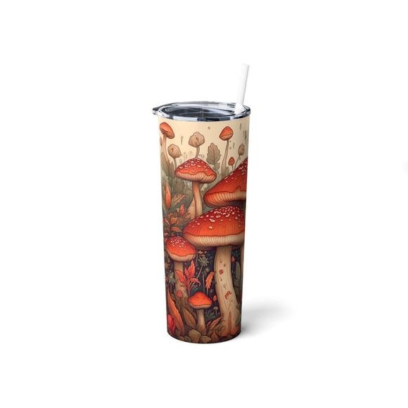 Mushroom 🍄 20oz Tumbler With Straw - Picture 7 of 9